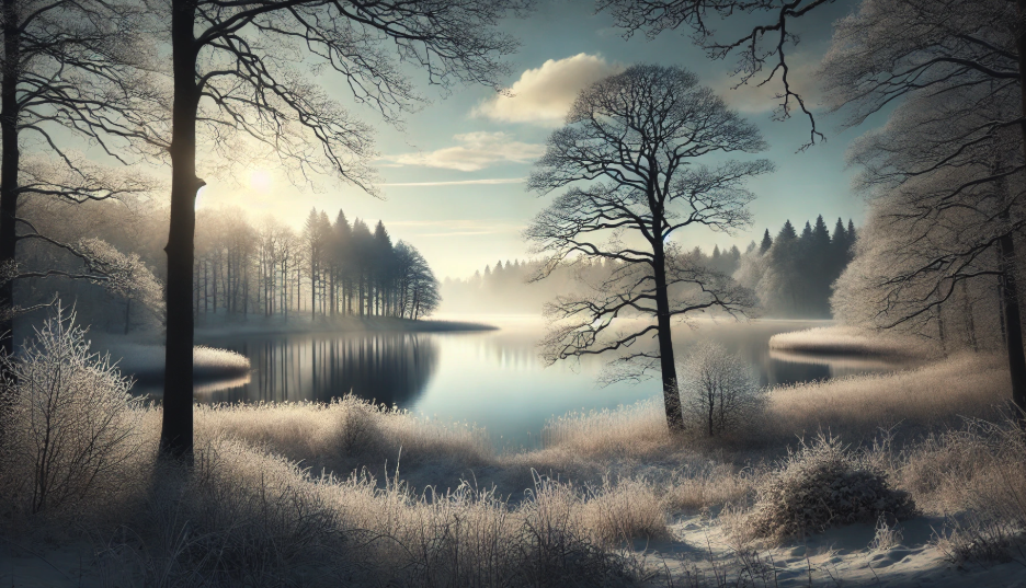 2024年12月24日（火）壬戌　～冬枯れの大地に佇む湖、着実な努力で迎える一日～