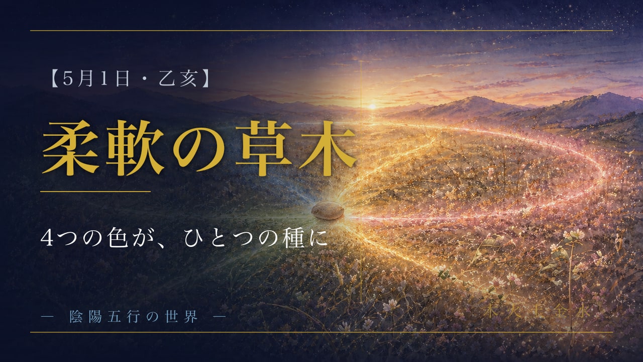 乙亥の日 ― 4つの色が、ひとつの種に還る一日